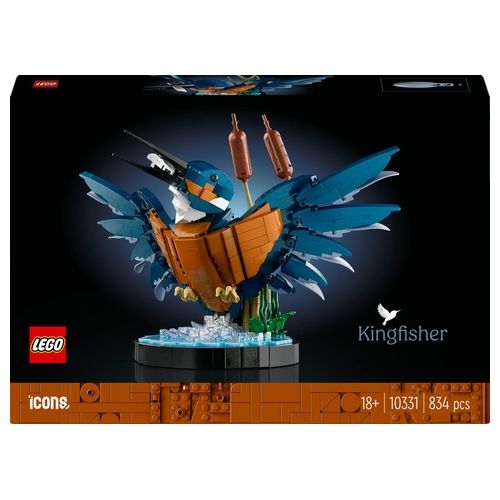 LEGO Icons 10331 Martin Pescatore, Kit di Modellismo per Adulti, Idea Regalo per Arredamento Casa o Ufficio, Hobby Creativo