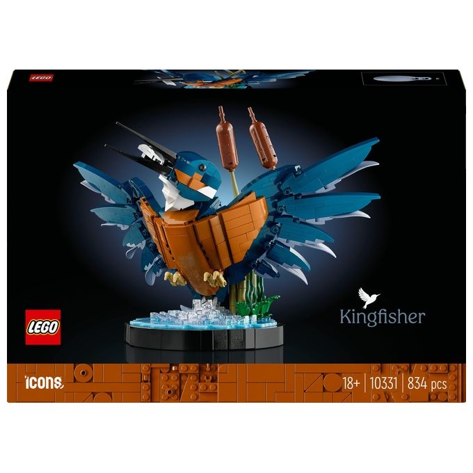LEGO Icons Martin Pescatore Kit Modellismo per Adulti Amanti degli Uccelli e dell'Ornitologia