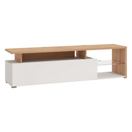 11011227 Portatv Arctic Bianco, Rovere Artigiano E Bianco Gloss
