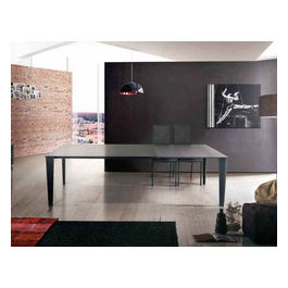 1601 Tavolo Vetro 90 X 160/210/260 Grigio Scuro