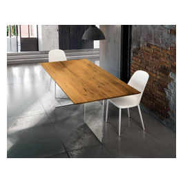 1665 Tavolo Rovere Nodato 90 X 160 Naturale