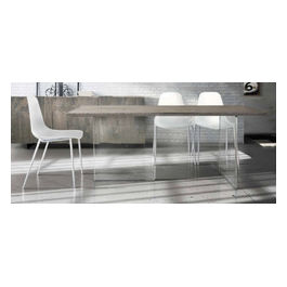 1670 Tavolo Rovere Nodato 100 X 250 Grigio