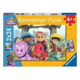2 Puzzle da 24 Pezzi - Dino Ranch