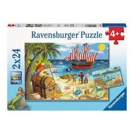2 Puzzle da 24 Pezzi - Pirati E Sirene