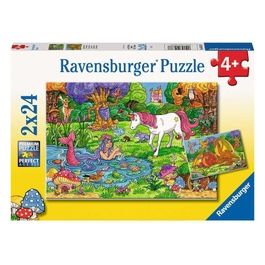 2 Puzzle da 24 Pezzi - Foresta Magica
