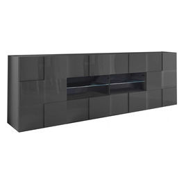 20 23 08 - 08 Mobile 2 Ante 4 Cassetti Grigio Lucido Lorenzo