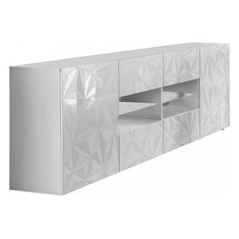 20 90 99 - 08 Mobile 2 Ante 4 Cassetti Bianco Lucido Andrea