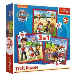 3 Puzzle In 1 - Paw Patrol: Cani Felici