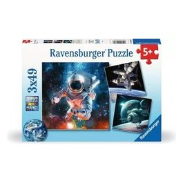 3 Puzzle da 49 Pezzi - Avventure Nello Spazio