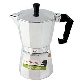 3C Casa A112RA-6 Caffettiera in Alluminio 6 Tazze Buon Aroma