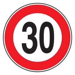 3G Cartello Stradale Limite Velocita' Km 30