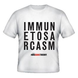 T-Shirt Big Bang Theory Immune Sarcasm M 