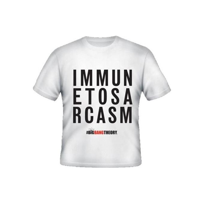 T-Shirt Big Bang Theory Immune Sarcasm M 