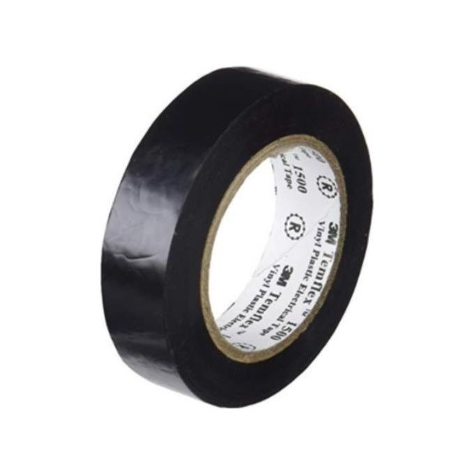 3M Confezione 10 Nastro Elettrico Temflex1500 Nero