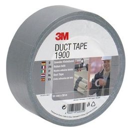 3M Duct Tape 1900 Nastro Telato per Riparazioni Grigio 50x50