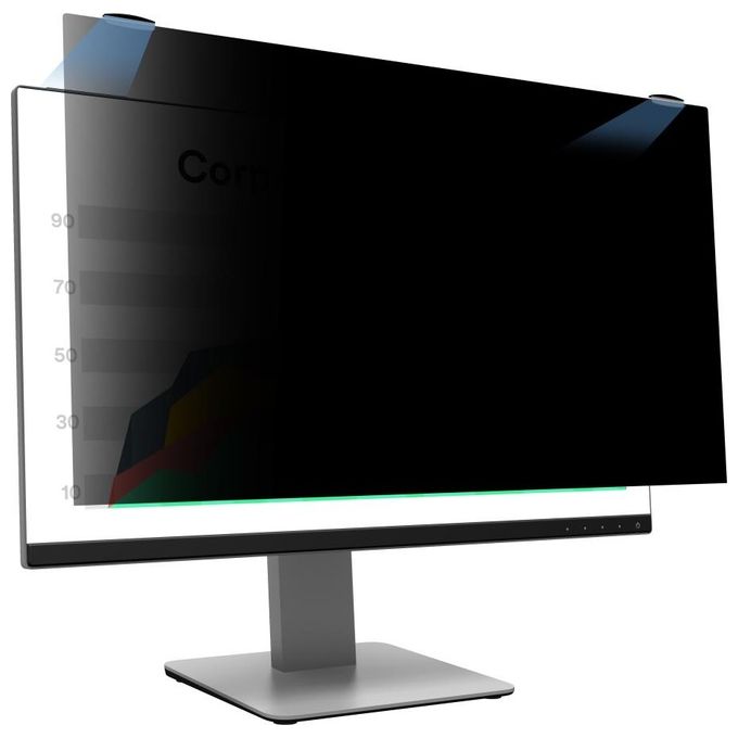 3M 98-0443-0050-1 COMPLY Filtro Privacy per Monitor 24,5'' 16:9 con Attacco Magnetico e Angolo di Visione 60° colore Nero