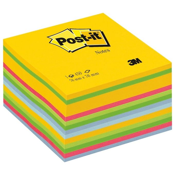 3M Post-it - Cubo 450 Foglietti Post-it - Colori Ultracolor
