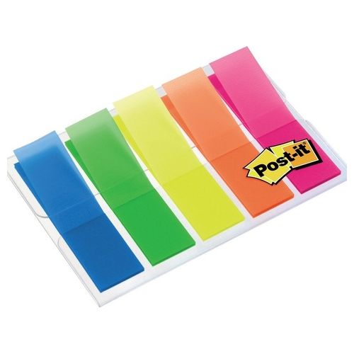 3M Post-it - Miniset Full Colour- 100 Segnapagina Mini In 5 Colori Fluo