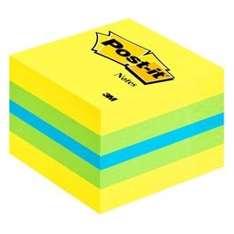 3M Post-it Notes - Mini Cubo Colori Assortiti Azzurro 5.1x5.1Cm