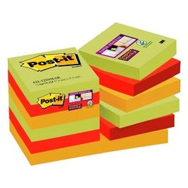 3M Post-it - Super Sticky Colori Marrakesh 12 Blocchetti 90 Foglietti 4 Colori 47.6x47.6mm (12 pz)