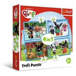4 Puzzle In 1 - Bing: Happy Bing