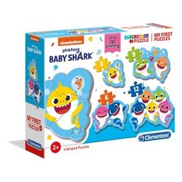 4 Puzzle In 1 - My First Puzzles: Baby Shark