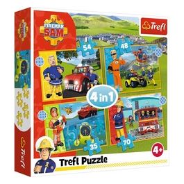 4 Puzzle In 1 - Sam Il Pompiere: Il Coraggioso Sam