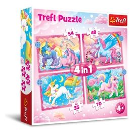 4 Puzzle In 1 - Unicorns And Magic