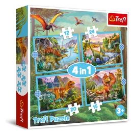 4 Puzzle In 1 - Unique Dinosaurs
