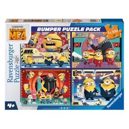4 Puzzle da 100 Pezzi - Despicable Me