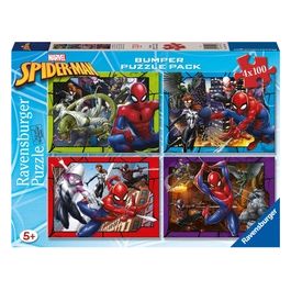 4 Puzzle da 100 Pezzi - Spider-man