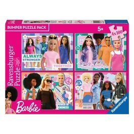 4 Puzzle da 100 Pezzi - Barbie
