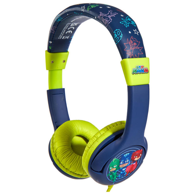 OTL Technologies PJ0729 PJ Masks Cuffie per Bambini Stereo Jack 3.5mm Volume Limitato 85dB Multi Dispositivo