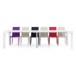 600 Tavolo A Consolle Bianco Frassinato 90 X 50/100/150/200/250/300