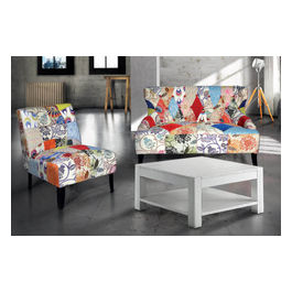 652 Tavolino In Abete Spazzolato 80 X 80 X 40 Bianco