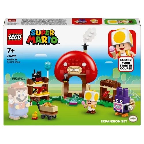 LEGO Super Mario 71429 Pack di Espansione Ruboniglio al Negozio di Toad, Giochi per Bambini 7+ Anni con 2 Personaggi Giocattolo