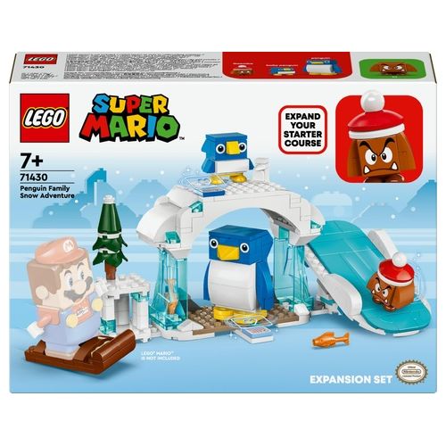 LEGO Super Mario 71430 Pack di Espansione La Settimana Bianca della Famiglia Pinguotto, Giochi per Bambini 7+ con 3 Personaggi