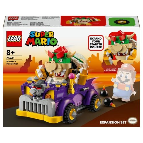 LEGO Super Mario 71431 Pack di Espansione Il Bolide di Bowser, Giochi Bambini 8+ Anni con Personaggio e Macchina Giocattolo