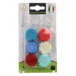 6 Tappi da bottiglia in plastica Vivi