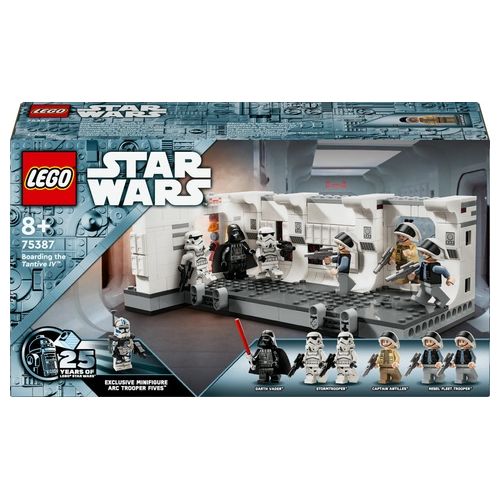 LEGO Star Wars 75387 Imbarco sulla Tantive IV, Giochi Bambini 8+, Scena nell'Astronave Giocattolo da Costruire con Minifigure