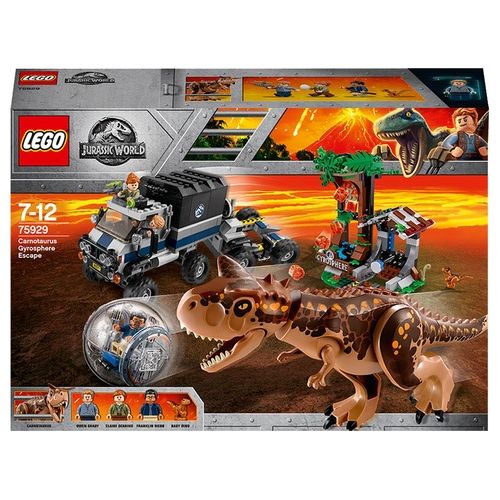 LEGO Jurassic World Fuga Dal Carnotaurus Sulla Girosfera 75929