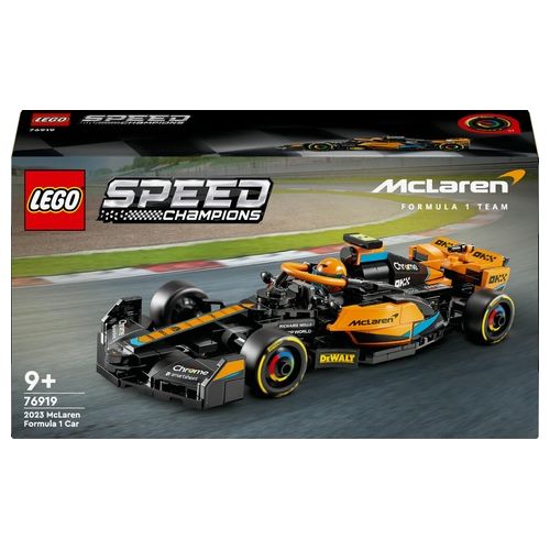 LEGO Speed Champions 76919 Monoposto da Corsa McLaren Formula 1 2023, Macchina Giocattolo F1 per Bambini 9+, Auto da Costruire