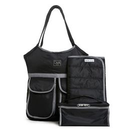 Borsa da Passeggino Large Nero per Genitori Attivi Funzionalità Ottimale e Ampio Spazio per la Prima Infanzia