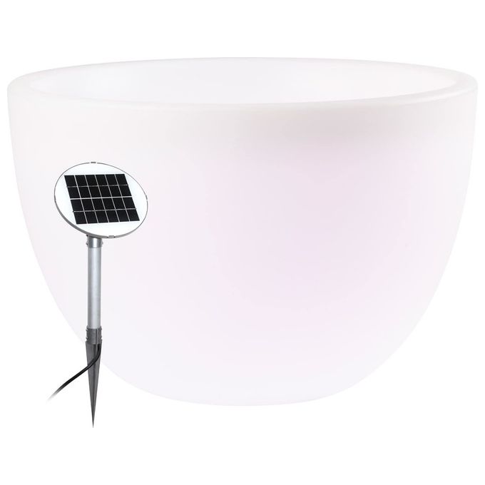 8 Seasons Vaso Luminoso Curvy Pot Xm Solar