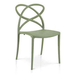 909 Sedia Avocado Impilabile