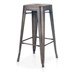 Sgabello Grigio per Casa e Arredamento con Design Moderno e Versatile per Salotto e Soggiorno