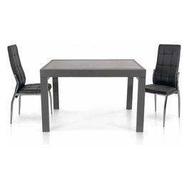 944 Tavolo Vetro 90 X 120/240 Grigio Scuro