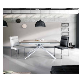948 Tavolo Ceramica 90 X 160/200/240 Bianco