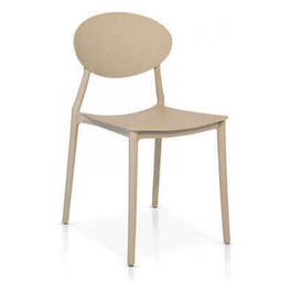 971 Sedia Impilabile Beige Scuro