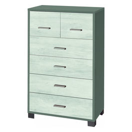 A772Ttqb030K Mobile 42 Cassetti - Kit Titanio E Quercia Bianco